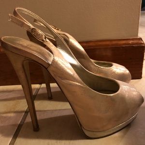 Giuseppe Zanotti Peeptoe Platform Slingbacks